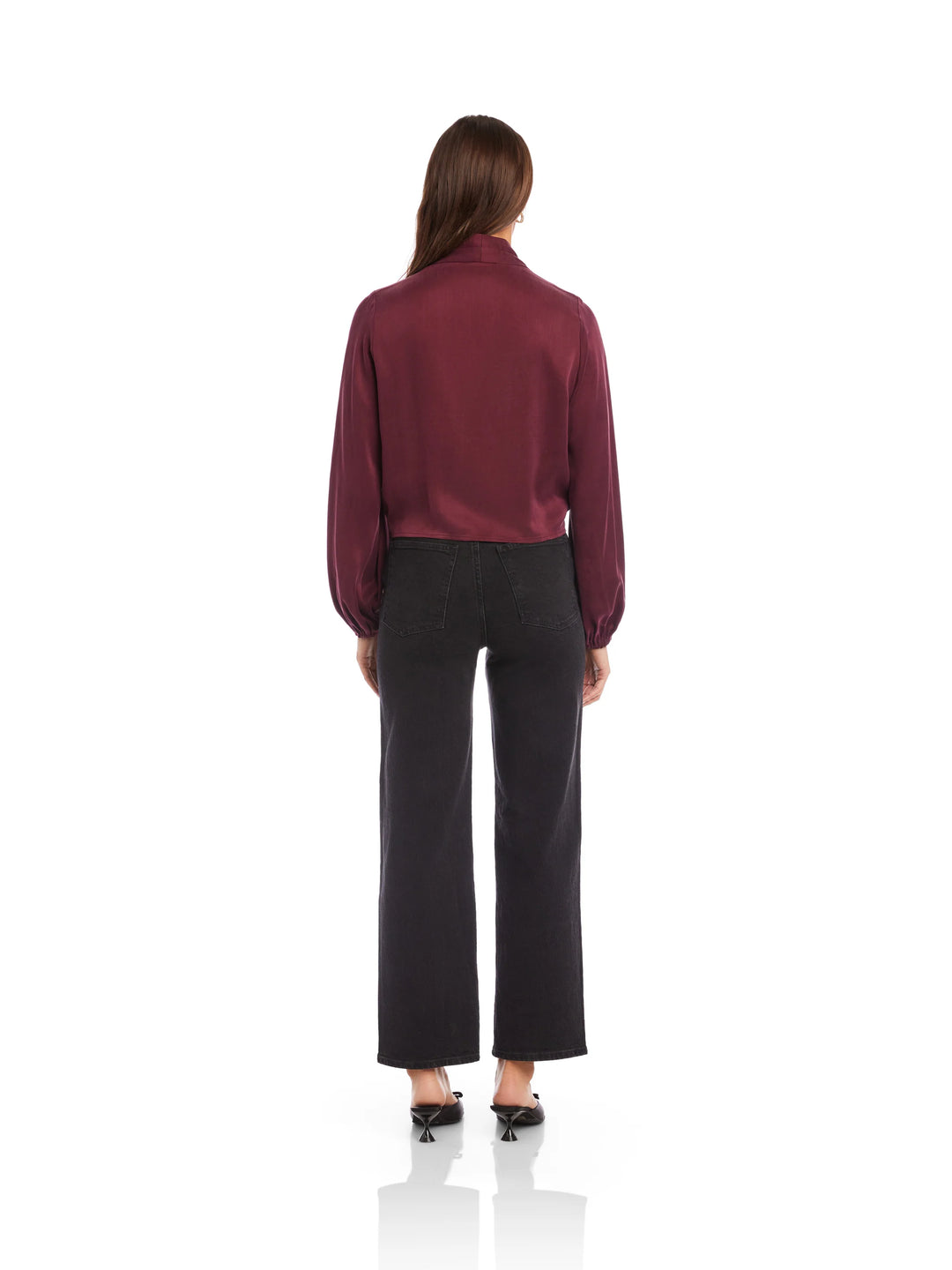 SCARLET TIE FRONT TOP