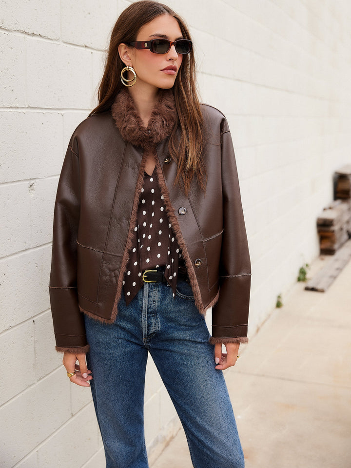 MACKENZIE REVERSABLE FUR COAT