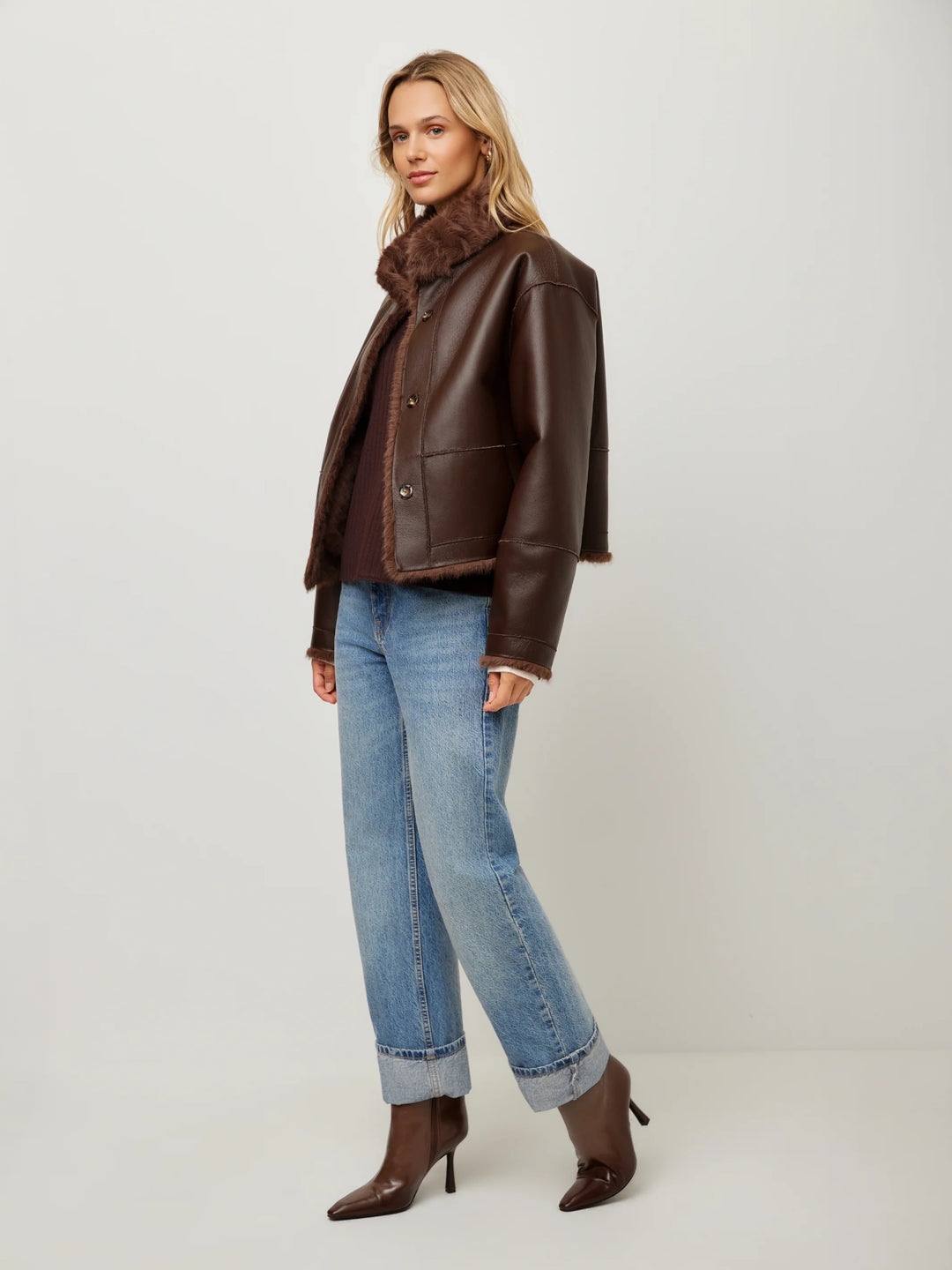 MACKENZIE REVERSABLE FUR COAT