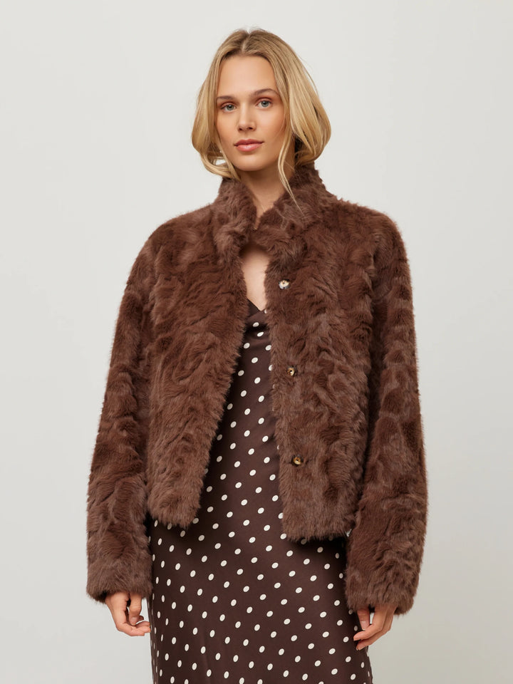 MACKENZIE REVERSABLE FUR COAT