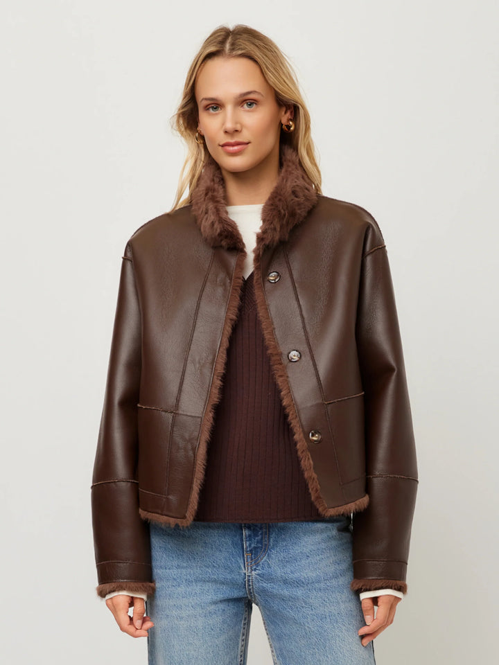 MACKENZIE REVERSABLE FUR COAT