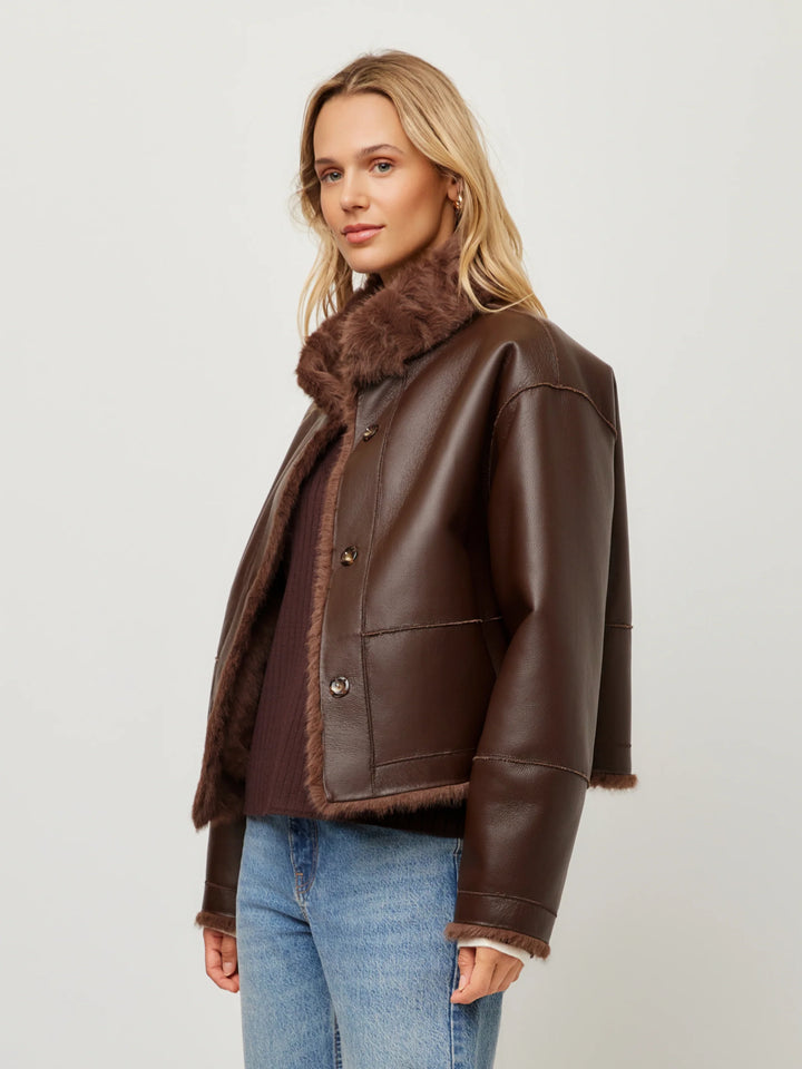 MACKENZIE REVERSABLE FUR COAT