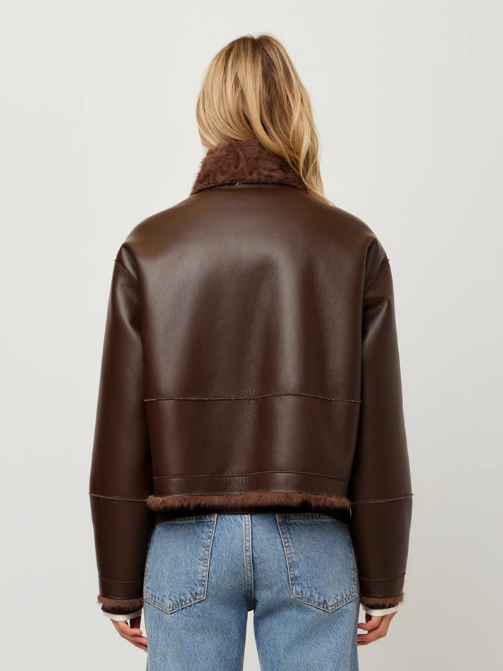 MACKENZIE REVERSABLE FUR COAT
