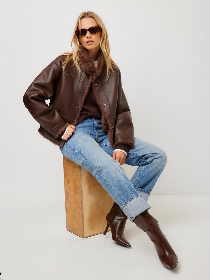 MACKENZIE REVERSABLE FUR COAT