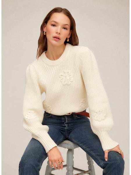 BRYLEE FLORAL SWEATER