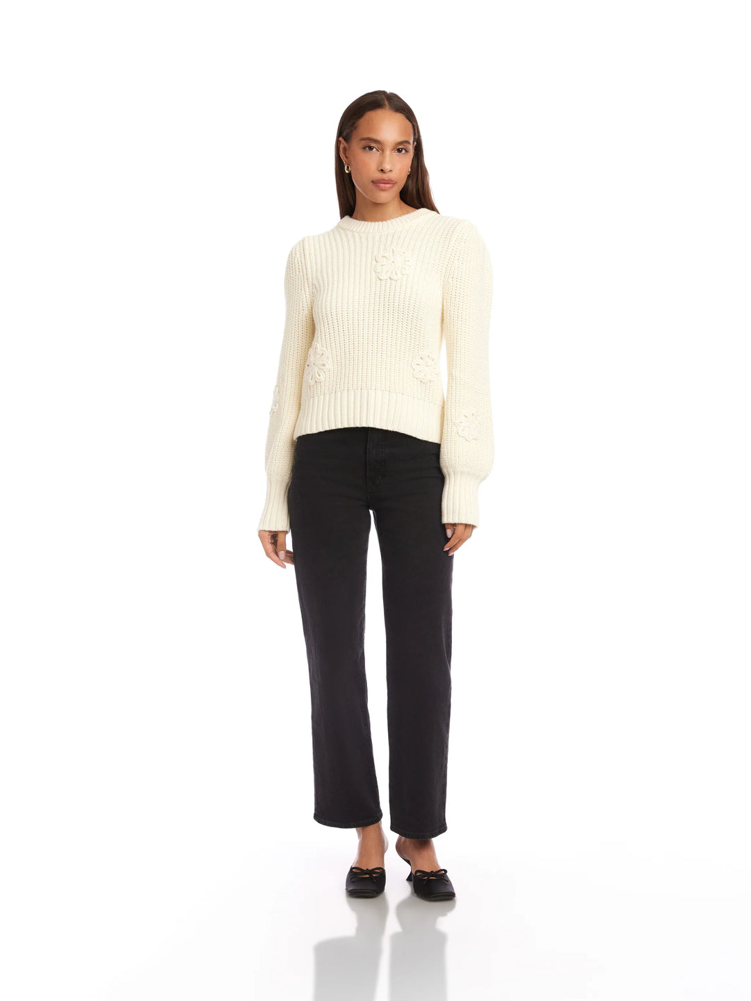 BRYLEE FLORAL SWEATER