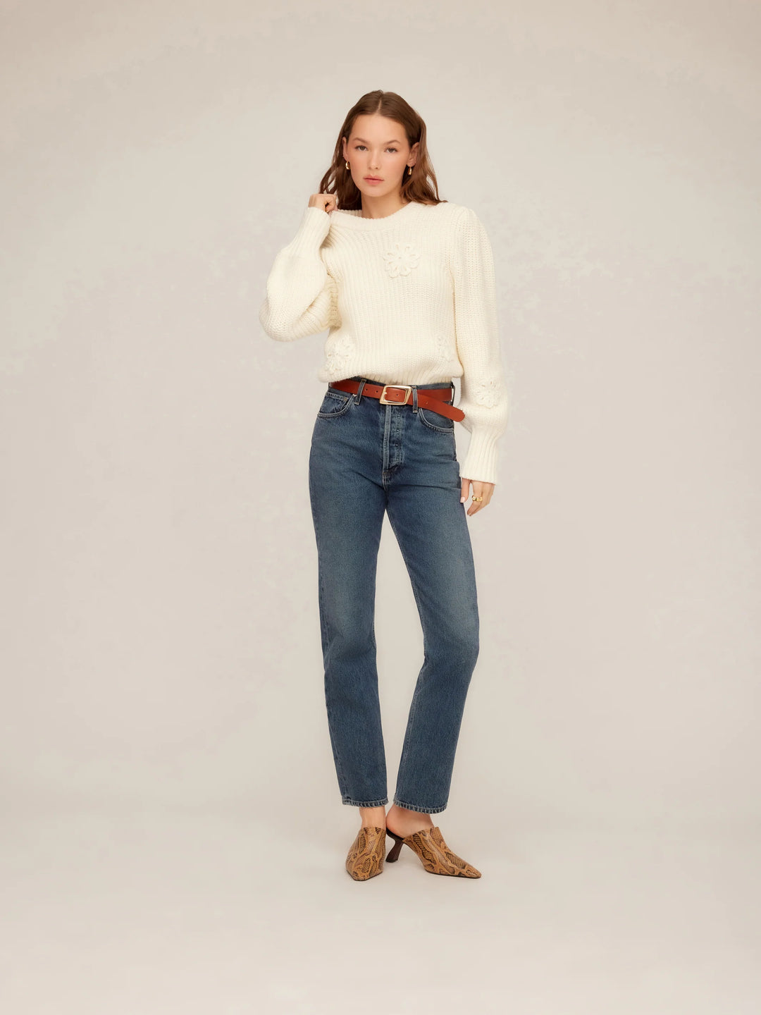 BRYLEE FLORAL SWEATER