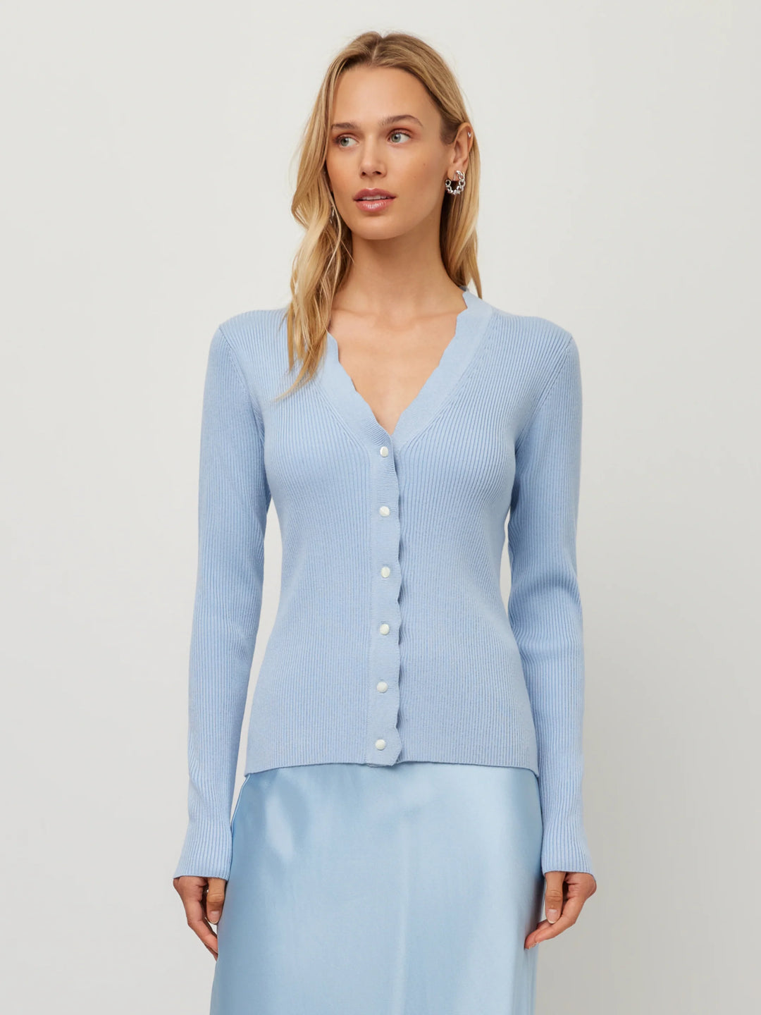 BLISS SCALLOP EDGE CARDIGAN