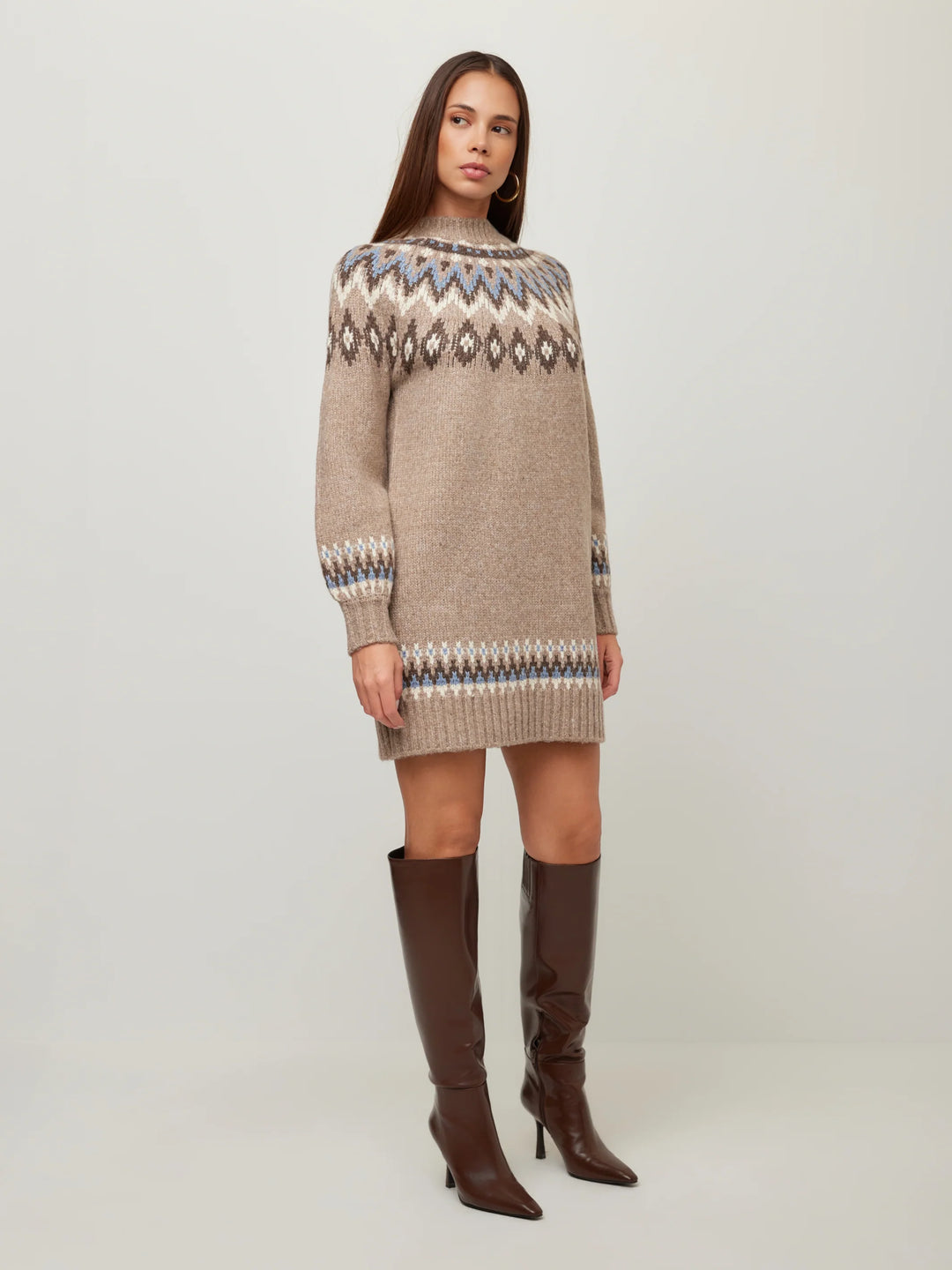 VERA JACQUARD SWEATER DRESS