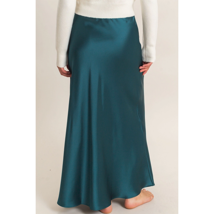 SATIN MAXI SKIRT