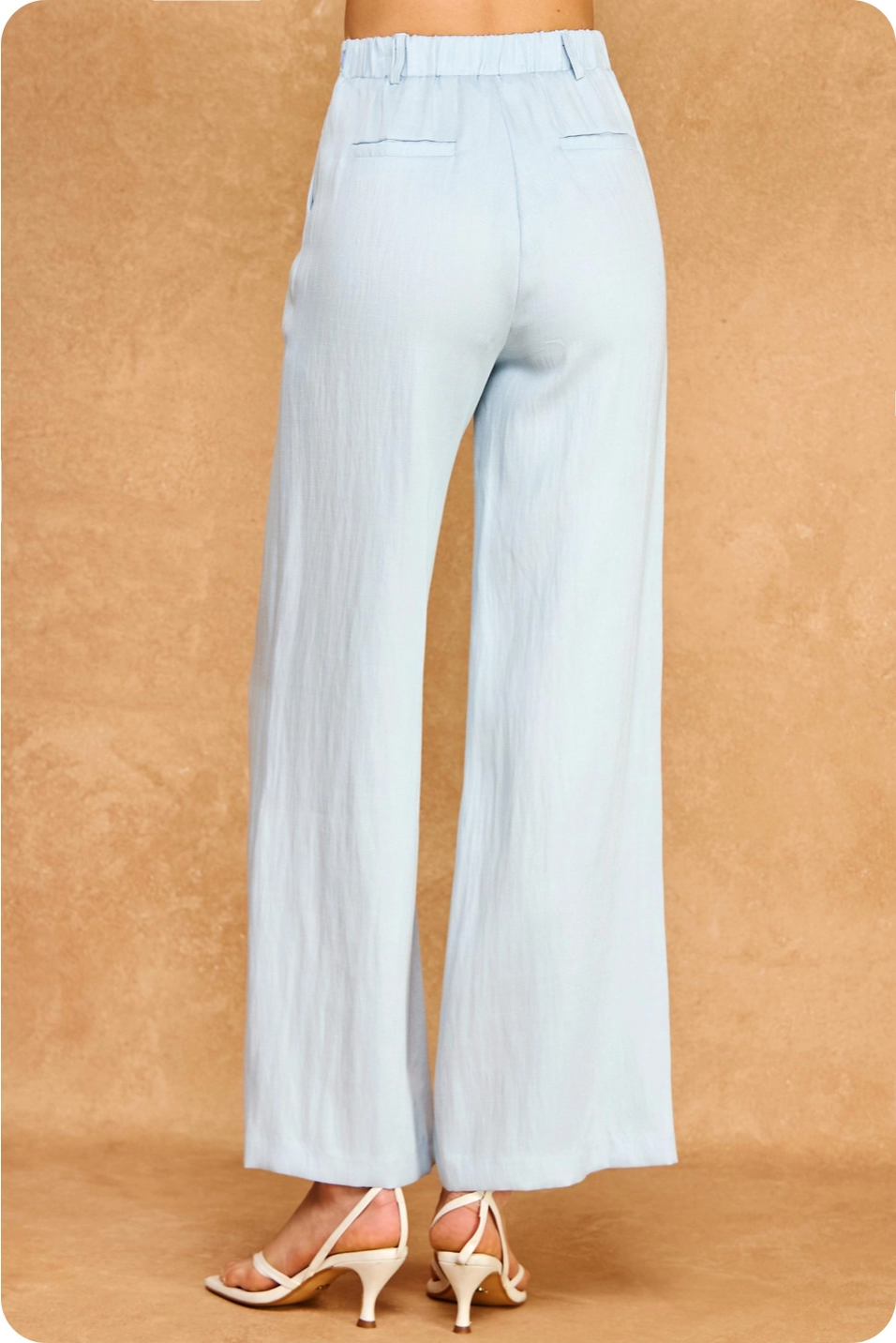 HIGH-WAISTED WIDE LEG TROUSERS
