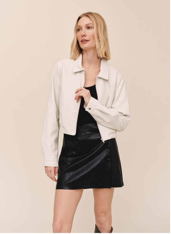 CROP BOMBER JACKET