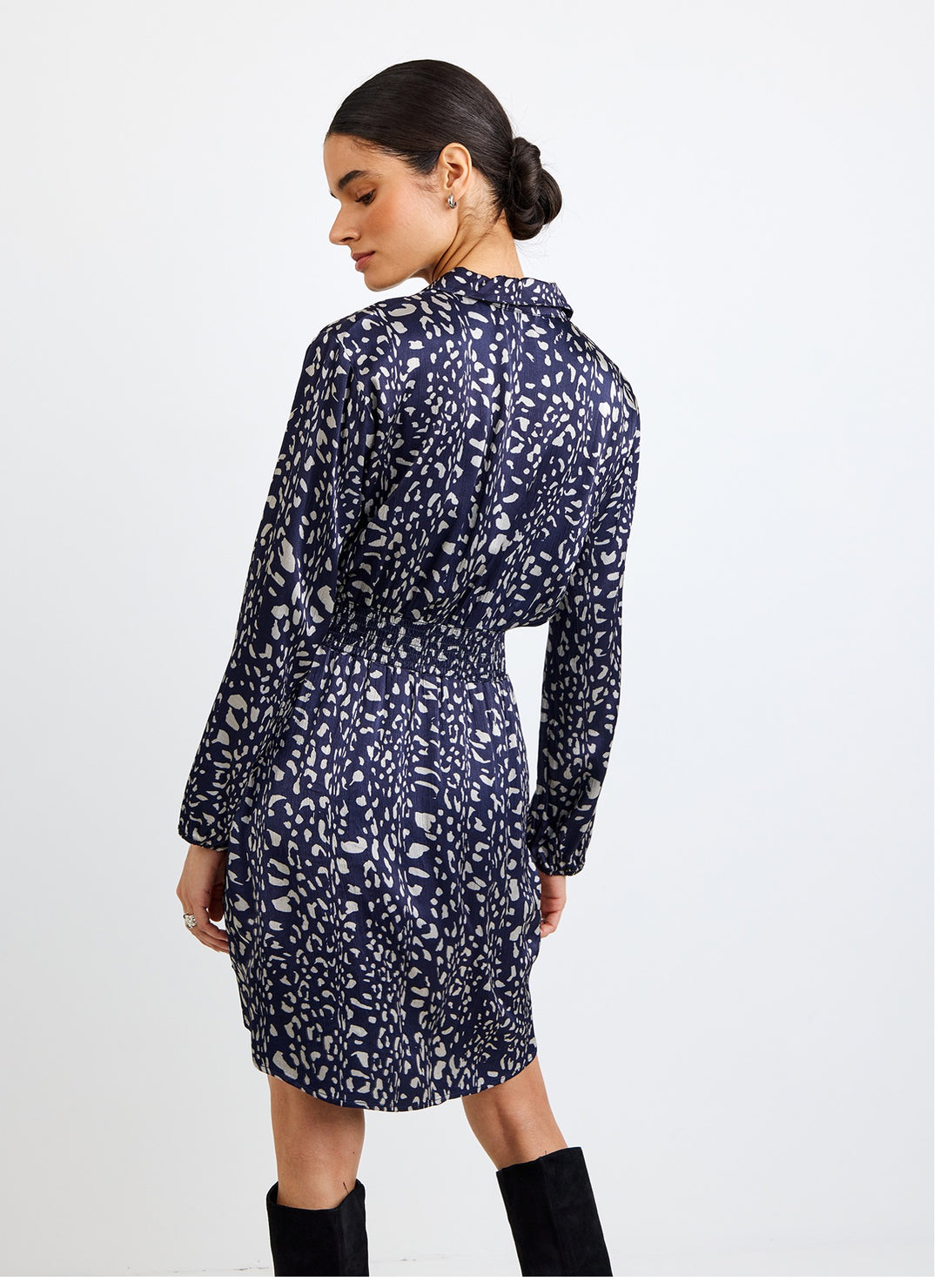 ELASTIC WAIST TUNIC DRESS