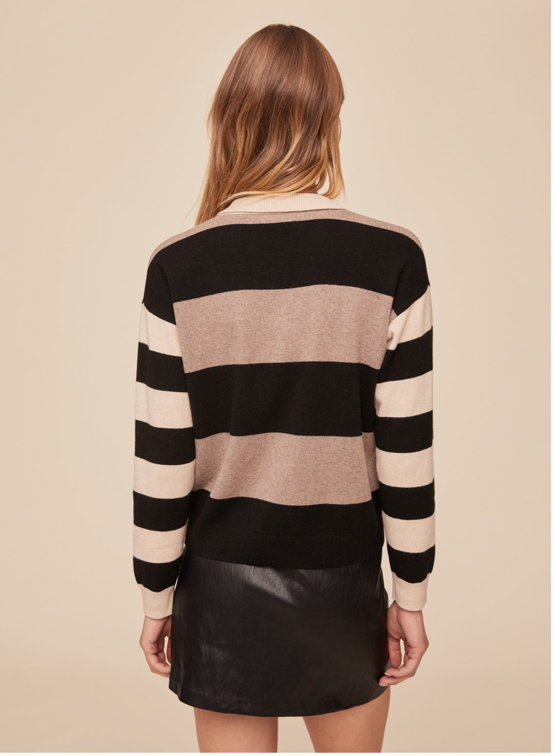MIXED STRIPE POLO