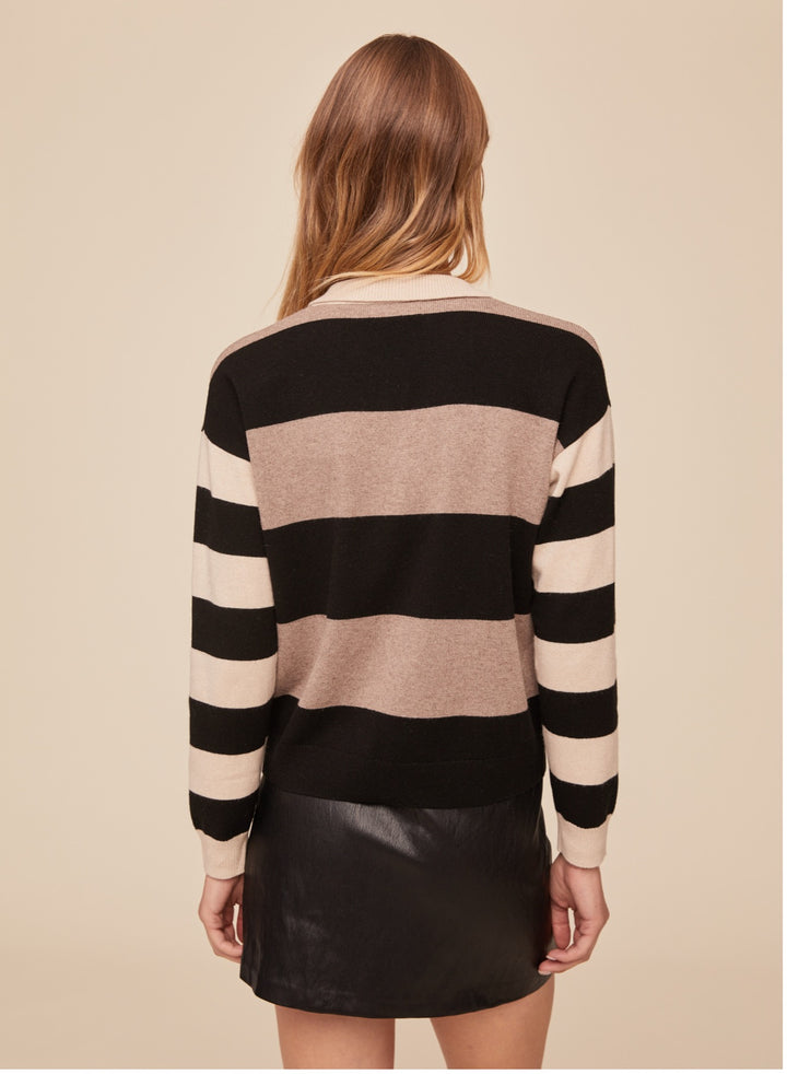 MIXED STRIPE POLO