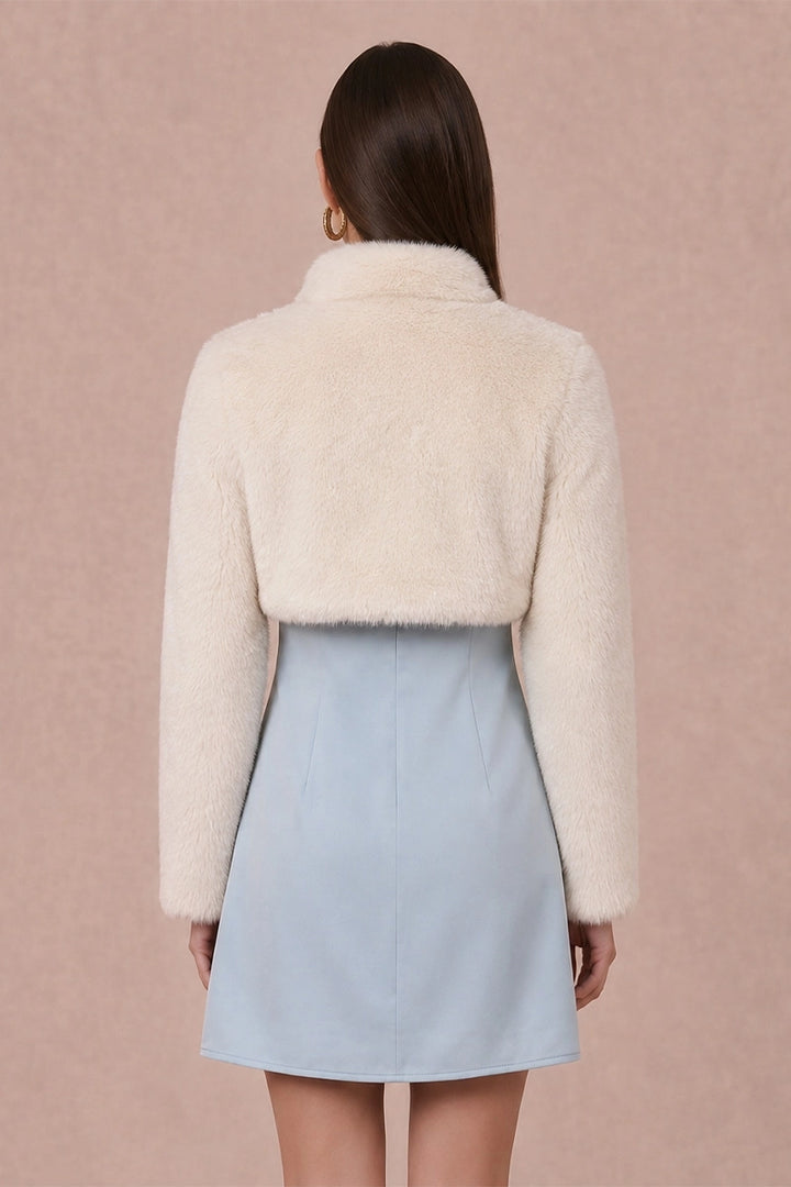 FAUX FUR BOLERO JACKET