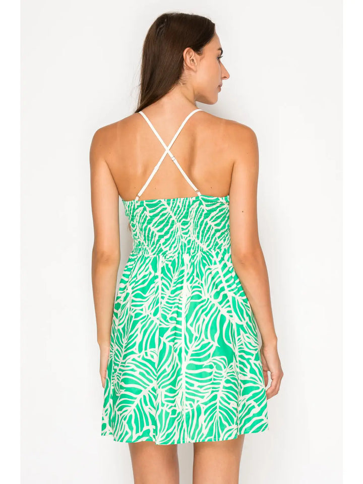 VERDE PALMS MINI DRESS