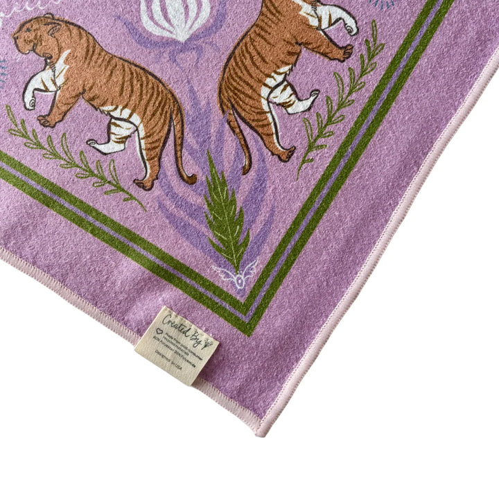 MOON TIGER TEA TOWEL - DOUBLE SIDED