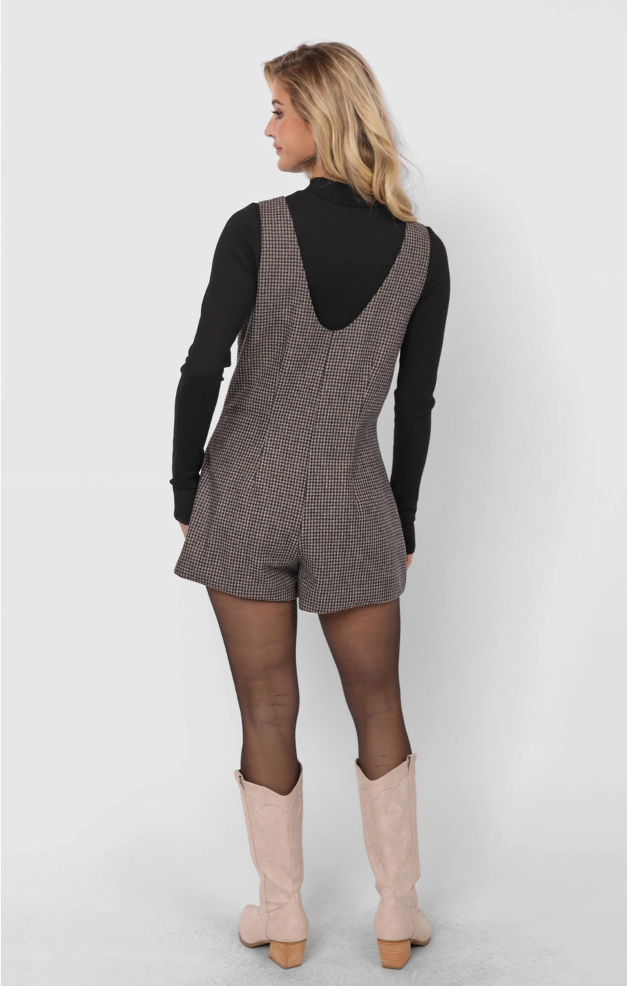 OUTTA HERE OFFICER BUTTONS ROMPER