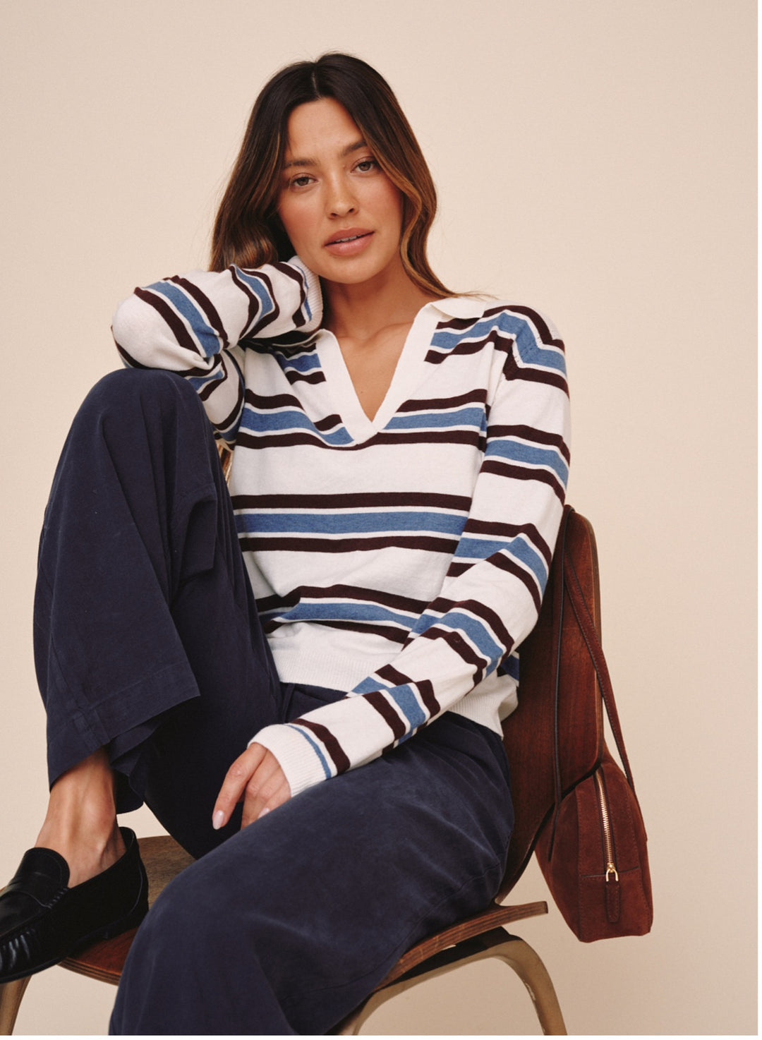 LONG SLEEVE PLACKET PULLOVER