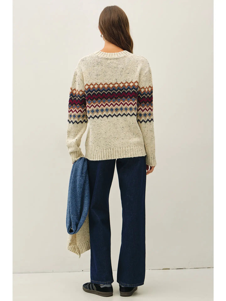 COMO FAIR ISLE MID BLOCK SWEATER