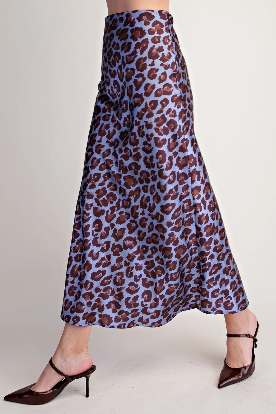 HIGH WAIST ANIMAL MIDI SKIRT