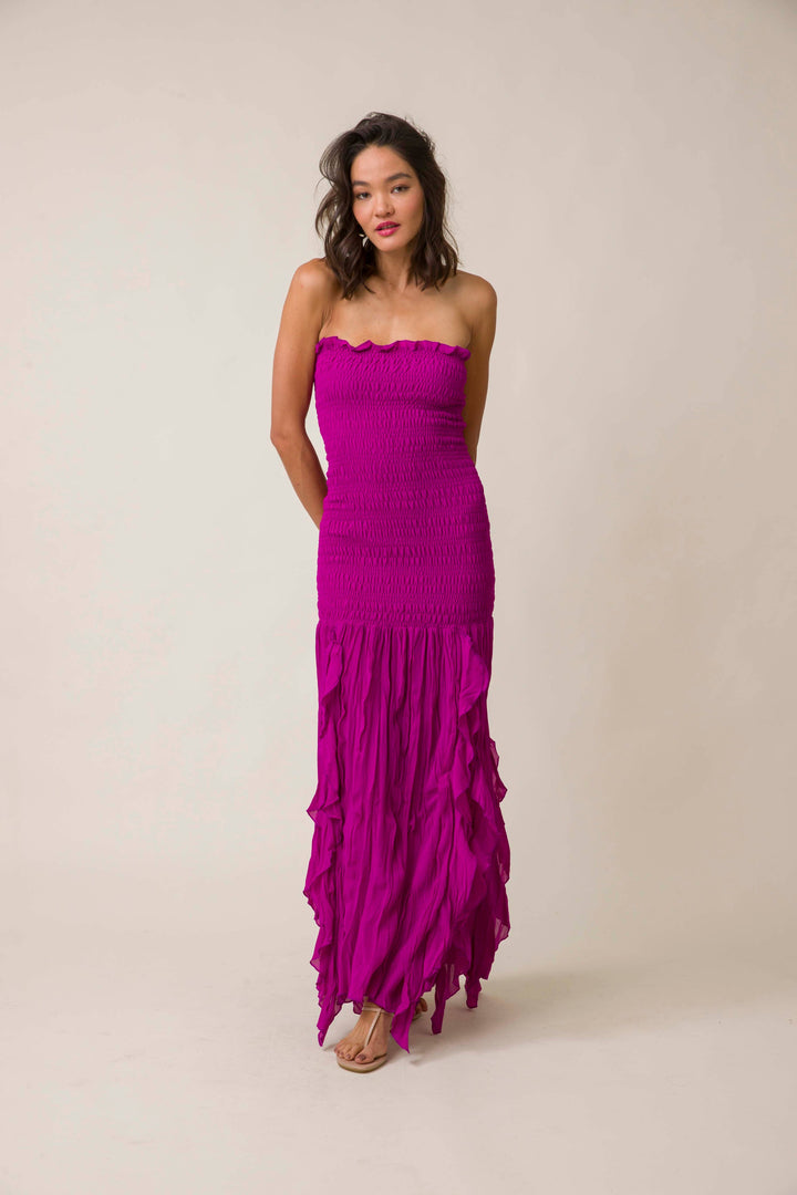 HEADLINER STRAPLESS MIDI DRESS