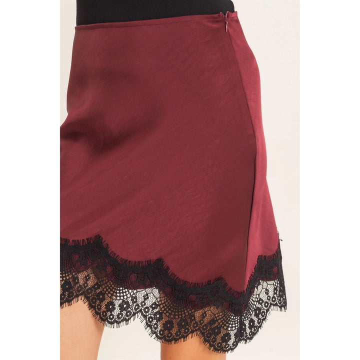 ASYMMETRICAL BIAS CUT SLIP SKIRT
