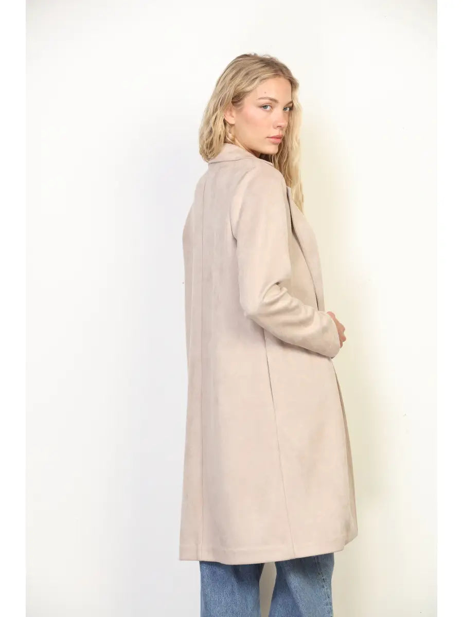 OPEN FRONT DUSTER COAT