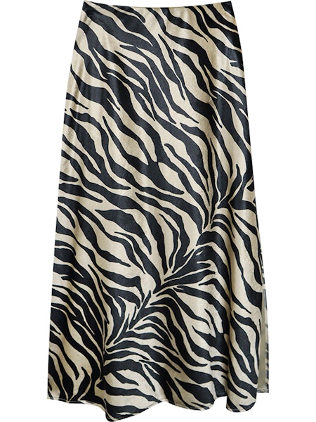 EVY SIDE SLIT BIAS SKIRT