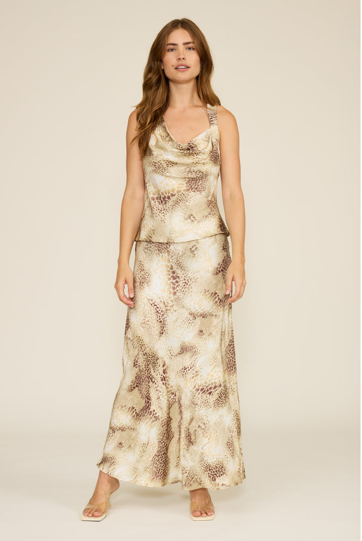 MELANIE COWL NECK TOP