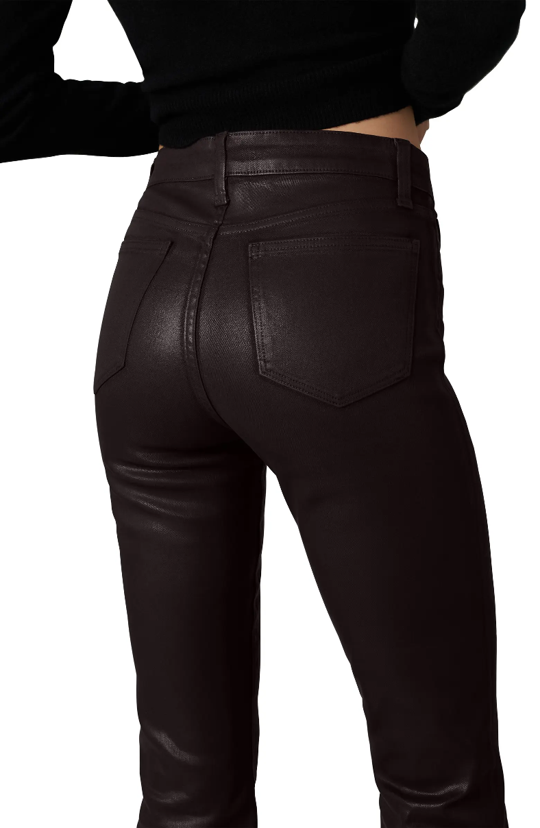 THE CALLIE CROPPED BOOTCUT COATED