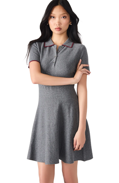 KRISTIN POLO SWEATER DRESS – Copper Penny