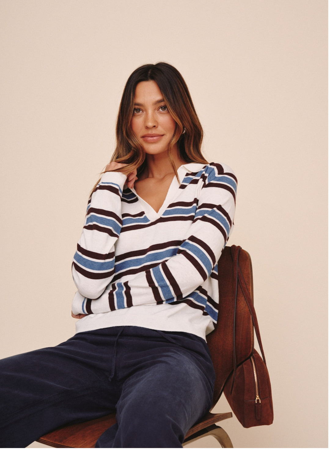 LONG SLEEVE PLACKET PULLOVER