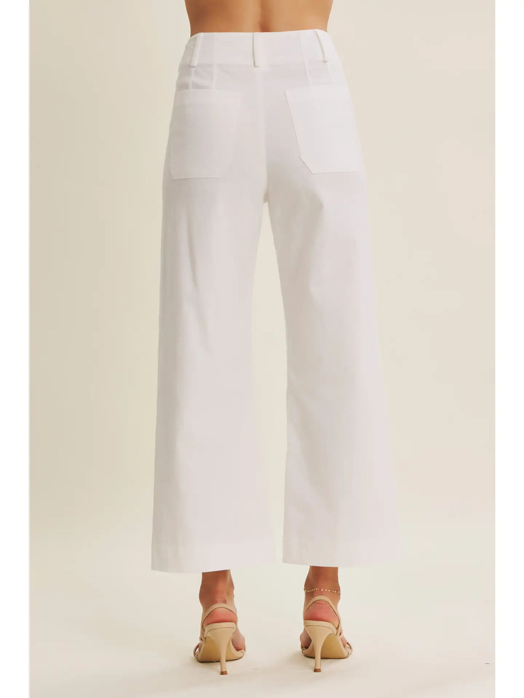 STRETCHY ANKLE PANTS WITH POCKETS