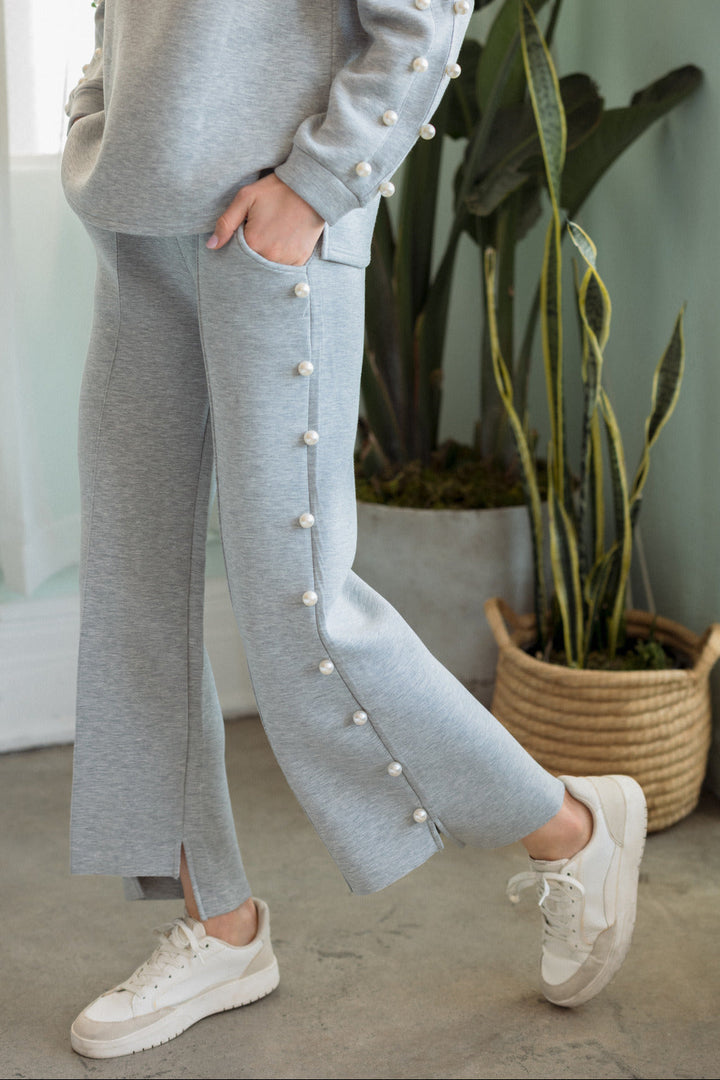 Farrah French Scuba Pearl Pant