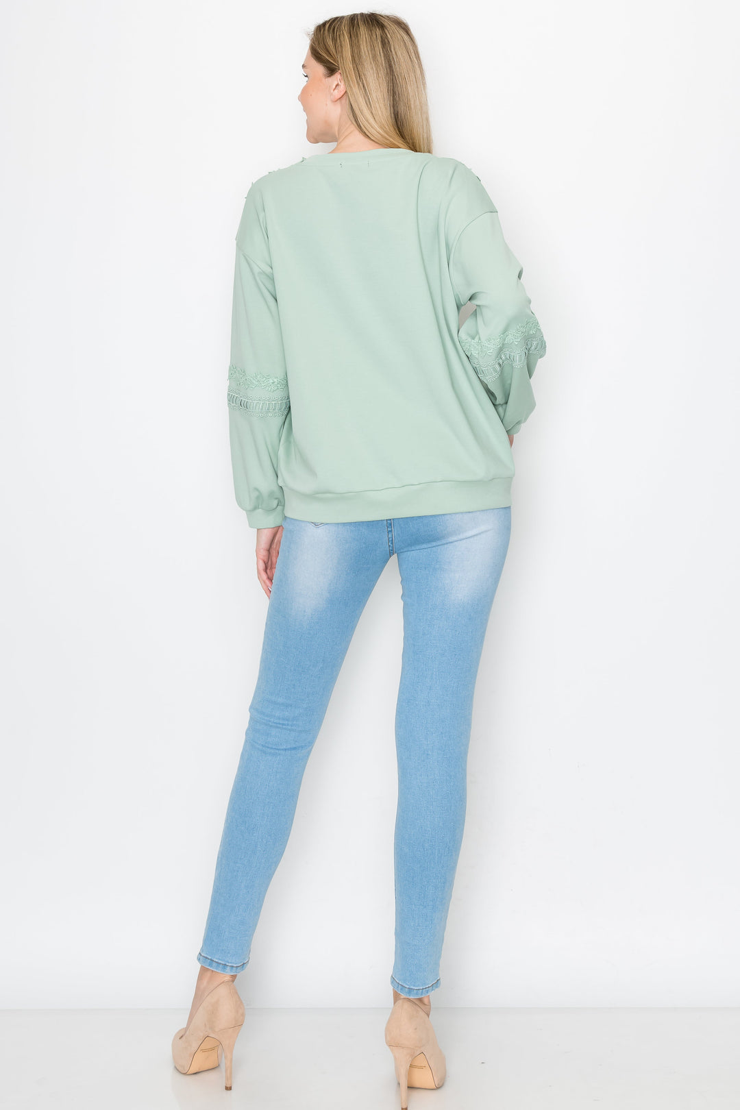 Rabiah Pointe Knit with Lace