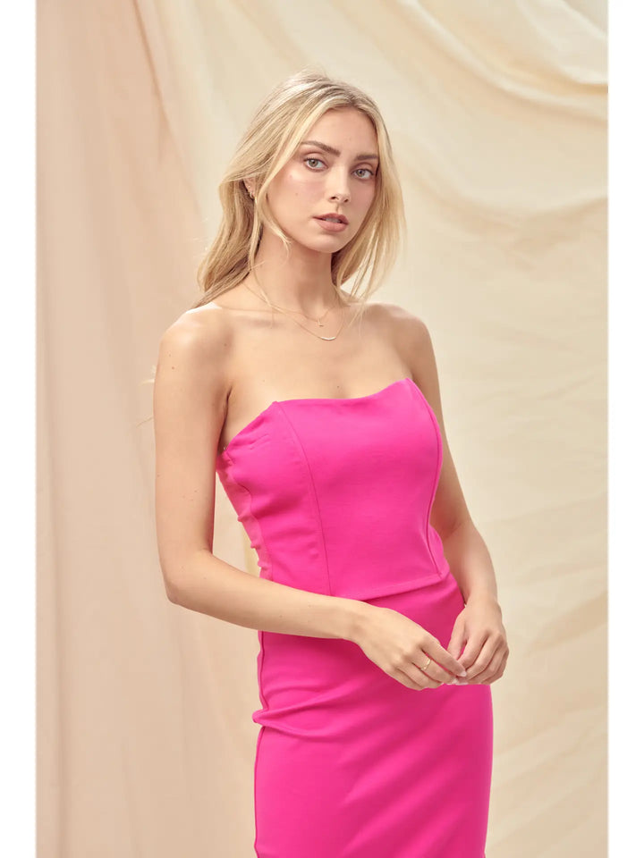SWEETHEART NECK TUBE CROP TOP