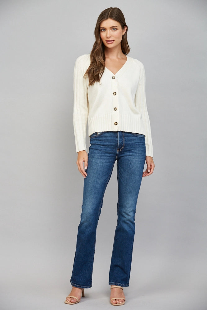 CASHMERE BLEND CARDIGAN