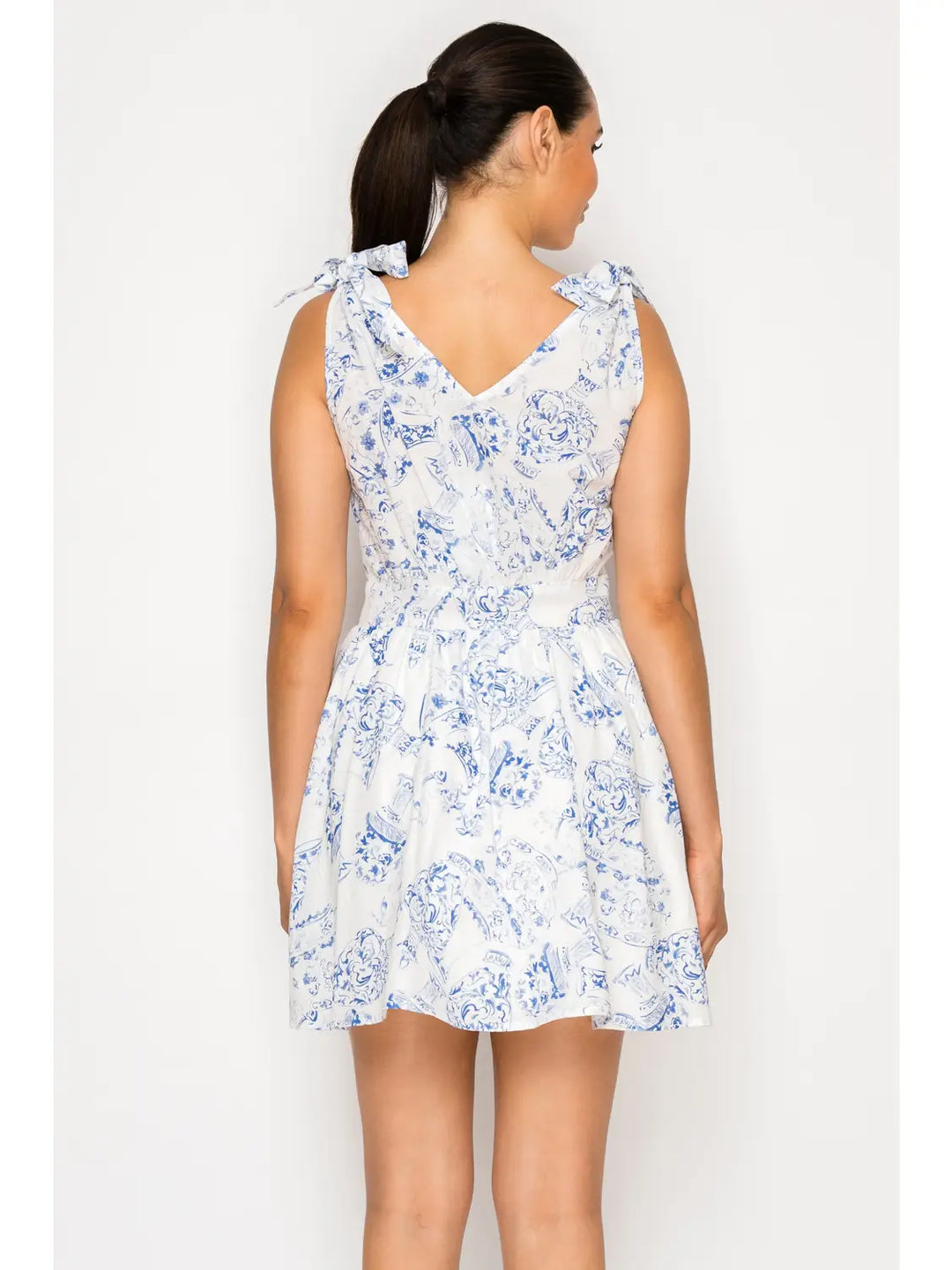 DELOS PORCELAIN SHORT DRESS