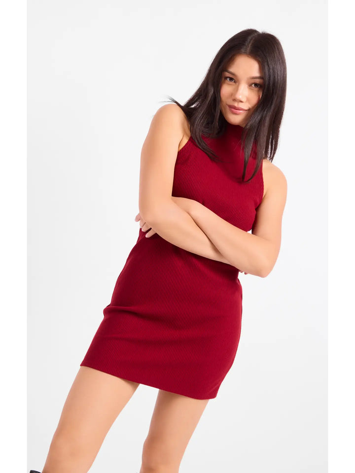 ARCHIVIST MOCK NECK MINI DRESS