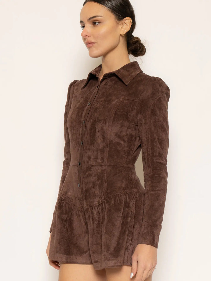 LONG SLEEVE COLLAR ROMPER