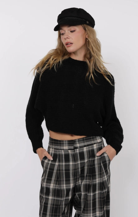 REMEMBER ME OVERLAPPED BACK SWEATER