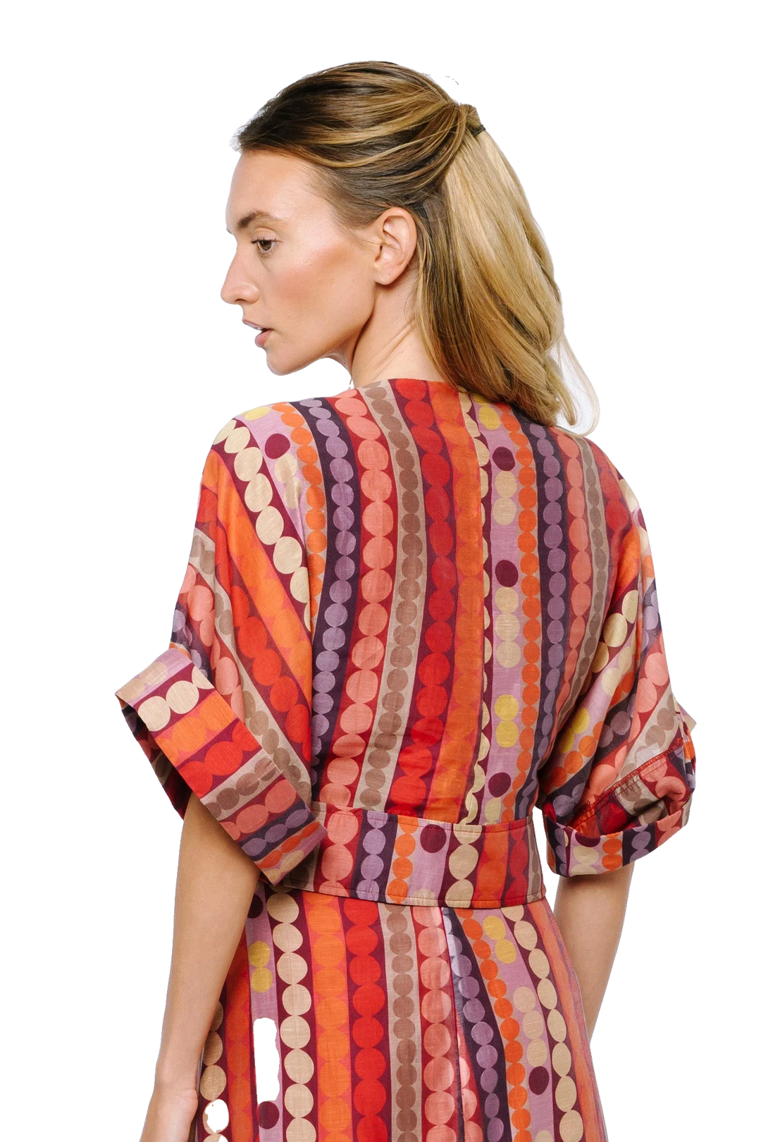 CLARISA TIE FRONT BLOUSE