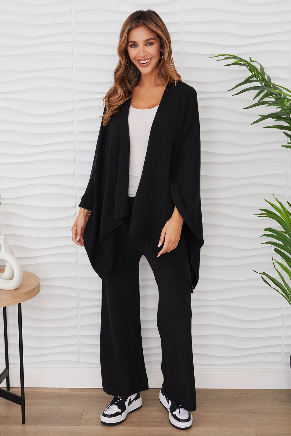 KNIT DOLMAN OPEN CARDIGAN