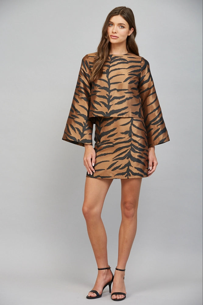 ANIMAL PATTERN MINI SKIRT