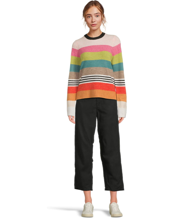 IRENE STRIPE CREW NECK PULLOVER