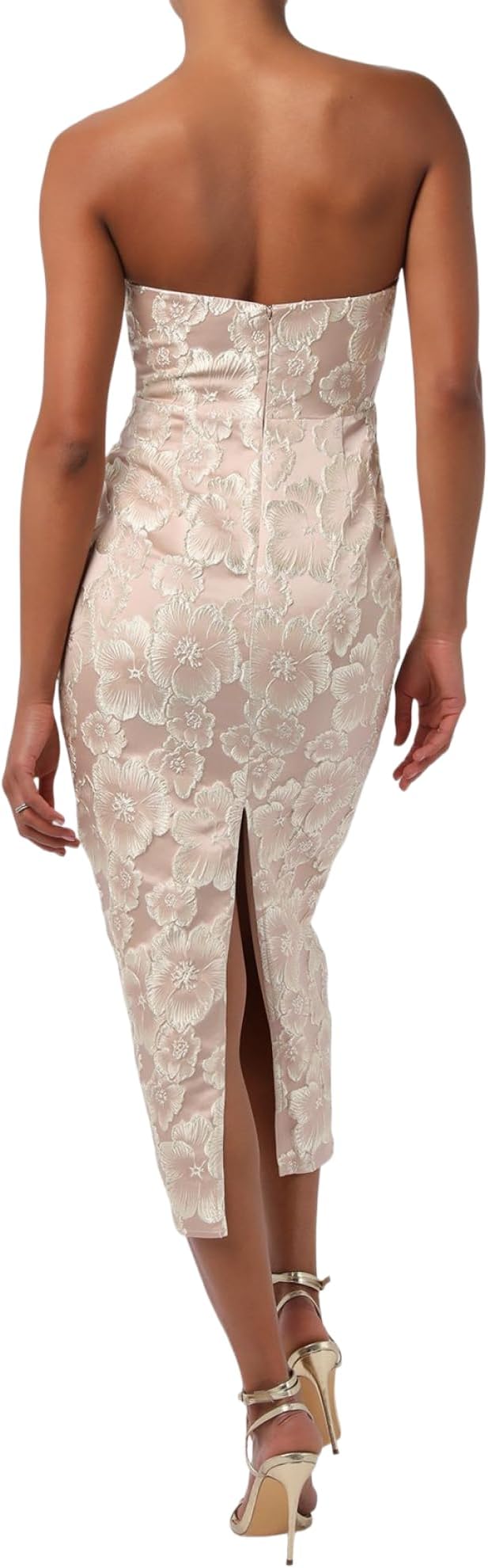 ISLA STRAPLESS MIDI DRESS