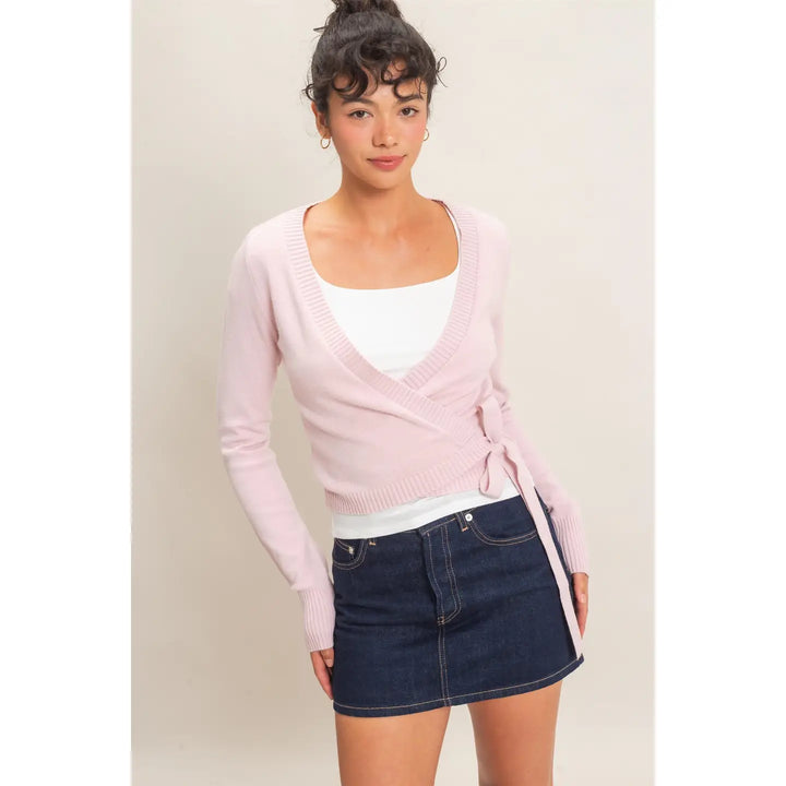 WRAP KNIT CARDIGAN