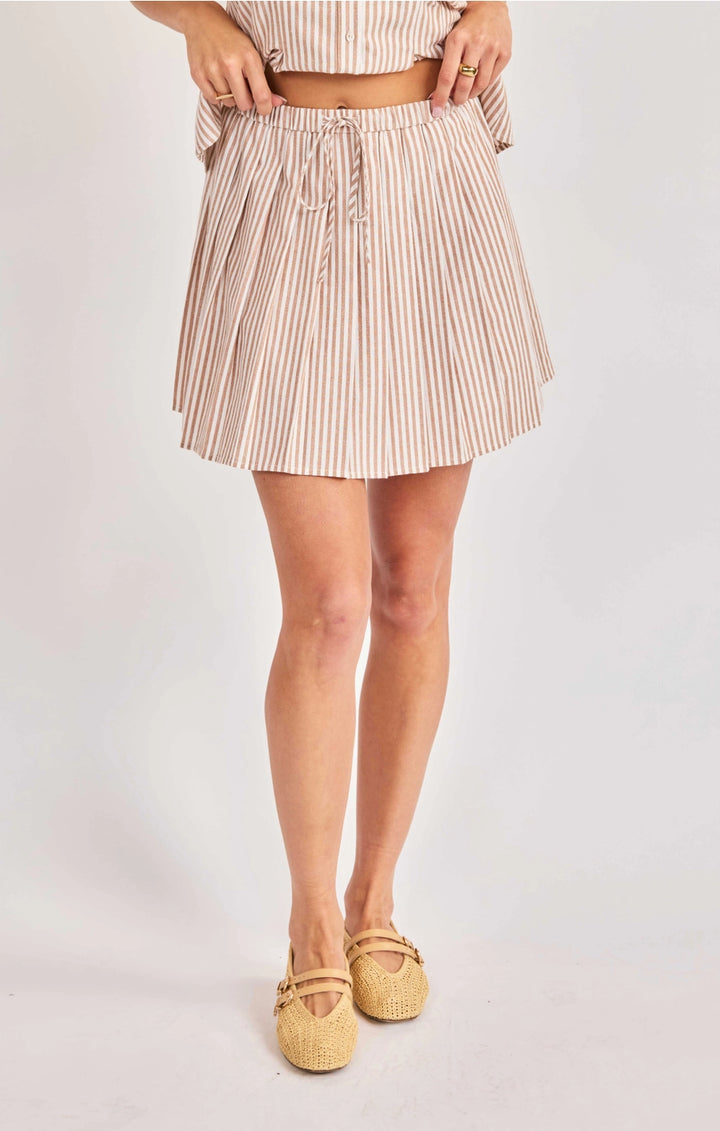 JETSET PLEATED MINI SKIRT